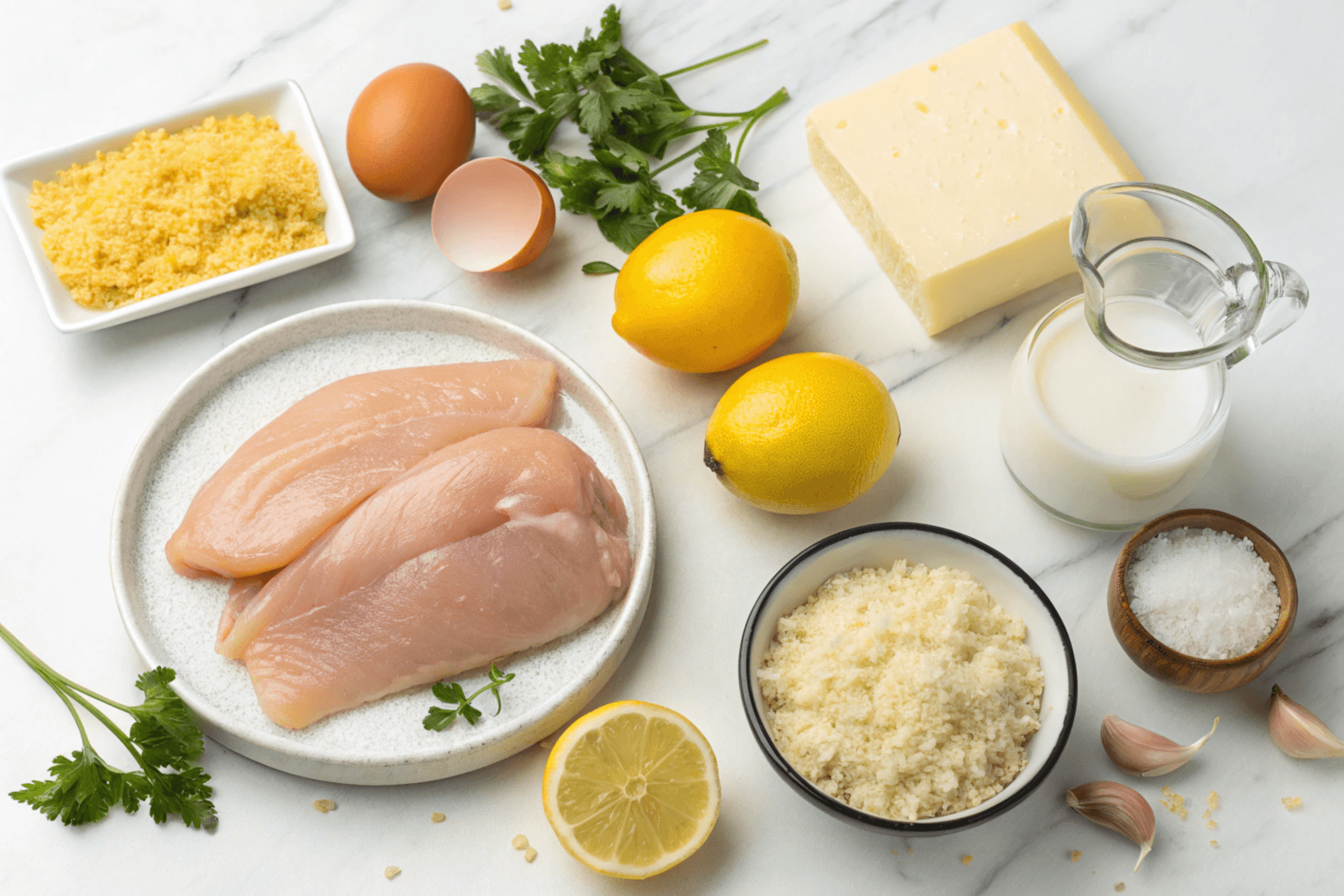 taking-with-profisional-camera--fresh-cooking-ingr (1) ingredients for Longhorn Parmesan Crusted Chicken Recipe