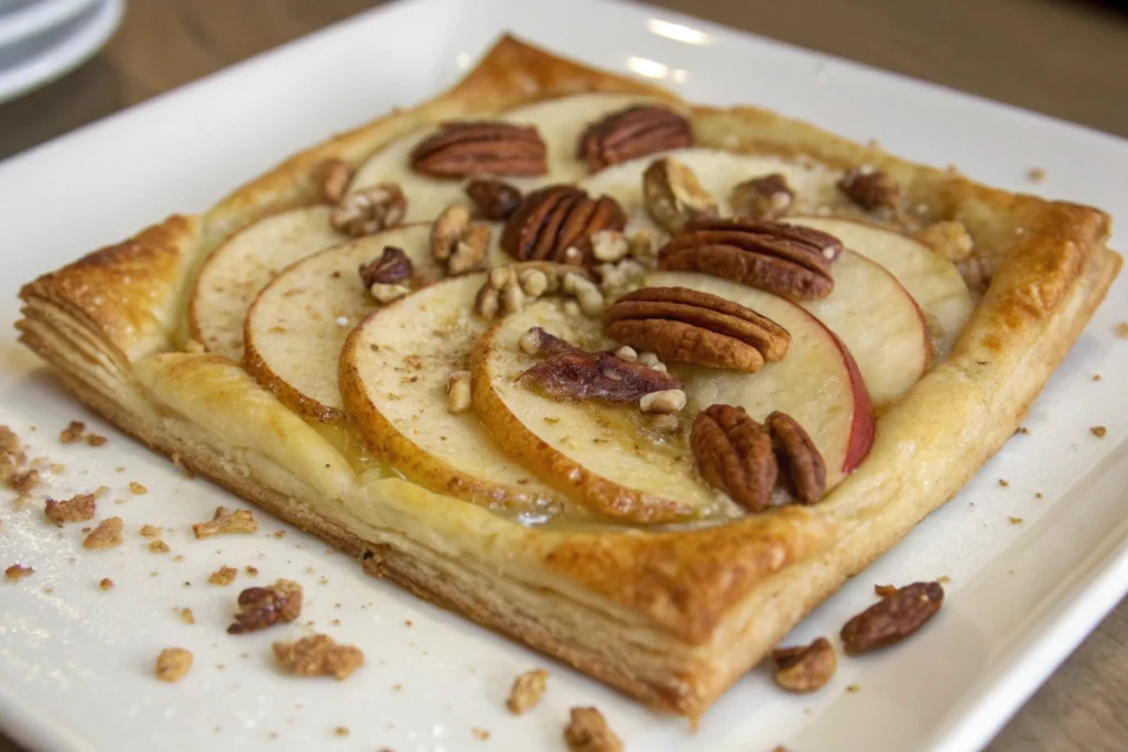 Recipe for Apple and Pecan Danish Pastry Tart