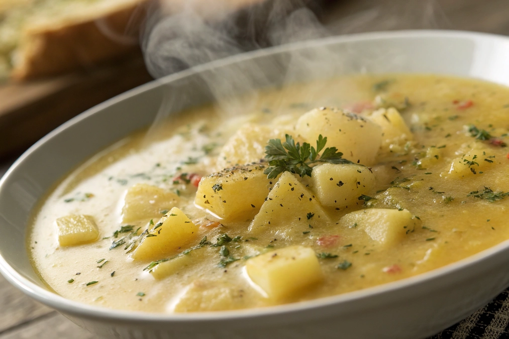 bowl of Benignis Potato Soup Recipe