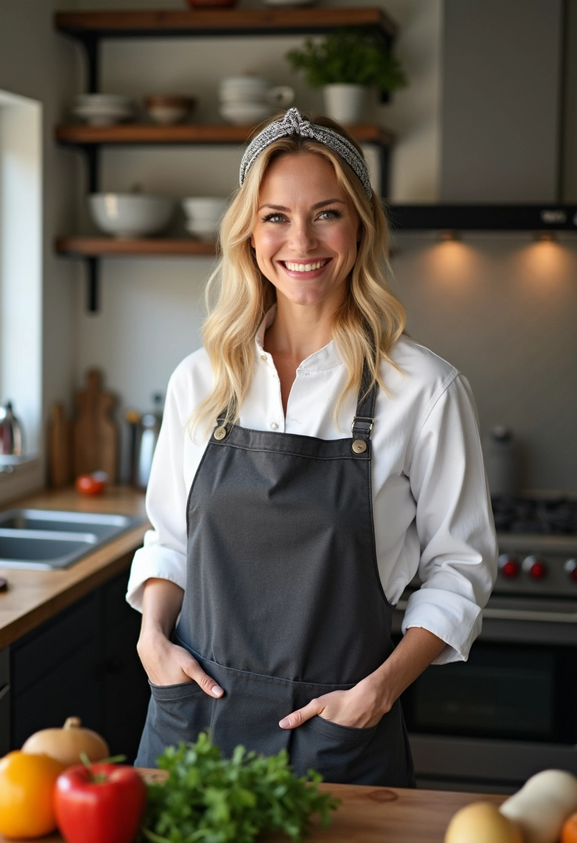 Portrait of the website author in a home kitchen